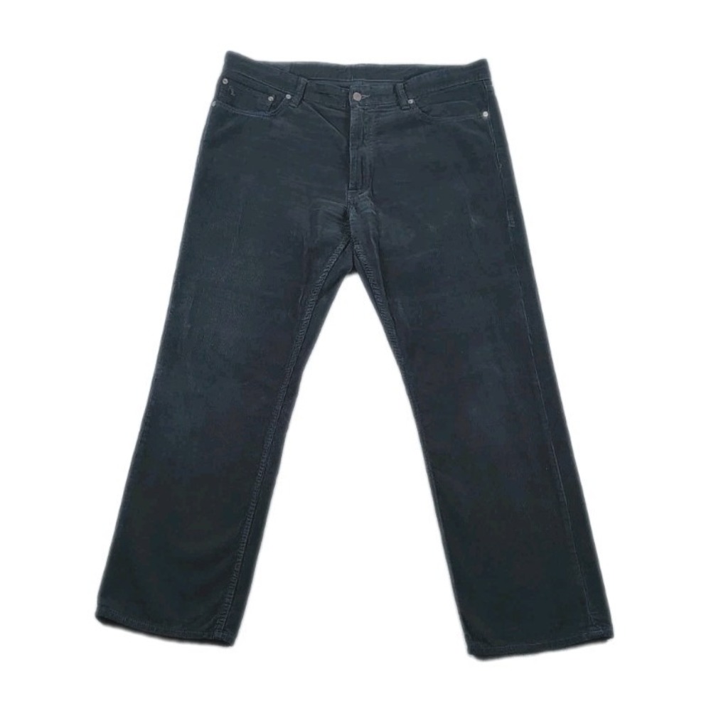 Polo Ralph Lauren Flat Corduroy Pants Men's 38x30 Black 650 Straight Leg